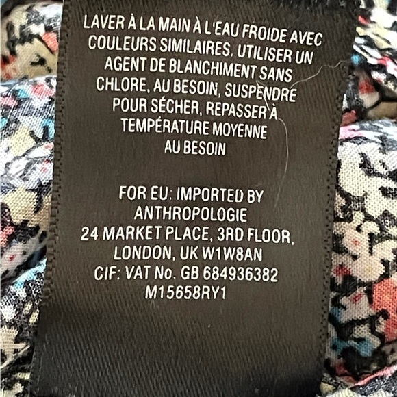 MEADOW RUE | Anthropologie Luana Floral Print Split Neck Woven Blouse Distsy - Picture 6 of 9